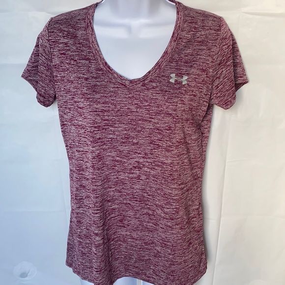 Under Armour ladies v-neck short sleeve top SET XS - Picture 2 of 12